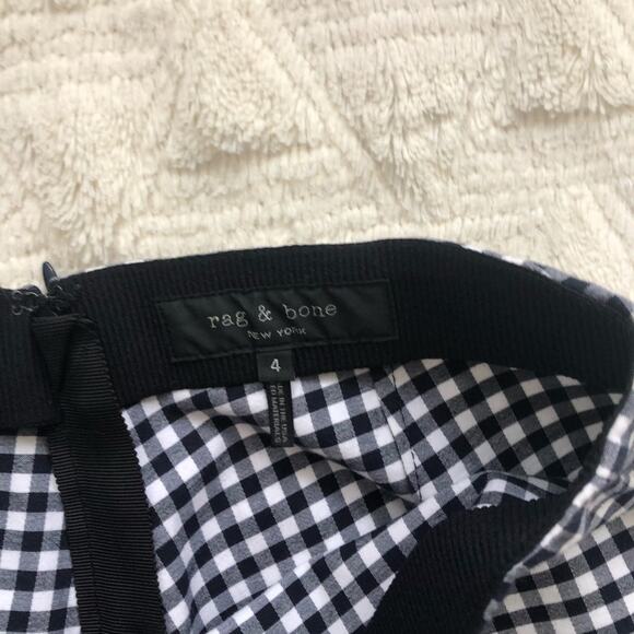 Rag & Bone Simone Gingham High Rise Pants - Picture 4 of 7